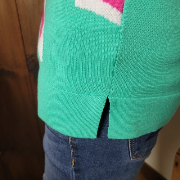 NWT Crown & Ivory Abstract Umbrella Knit Sweater - Picture 8 of 12